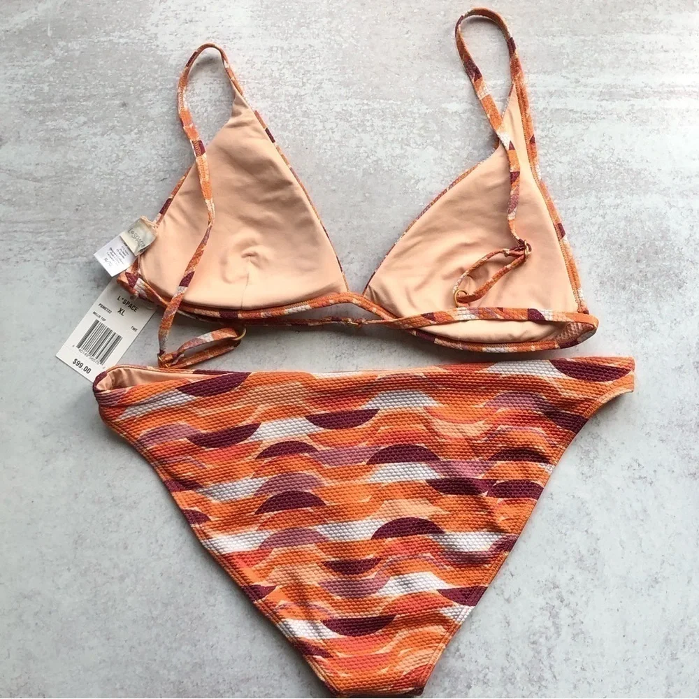 L Space Millie Top And Camacho Bottom Full Bikini Size XL